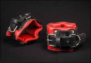 Padded Locking Wrist Restraints 101 Leather DungeonBeds :::: Built Tough to Play Hard