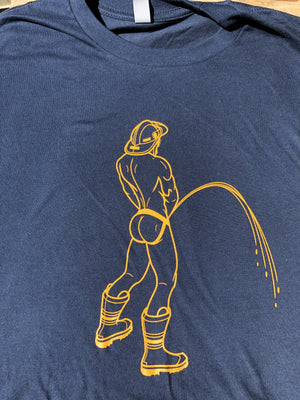Fireman (Navy/Gold) T-Shirts DungeonBeds