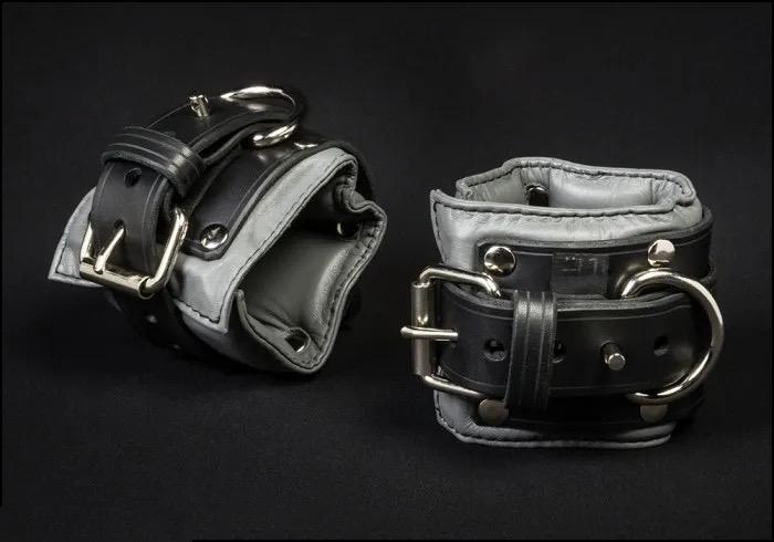 Padded Locking Ankle Restraints 101 Leather DungeonBeds :::: Built Tough to Play Hard