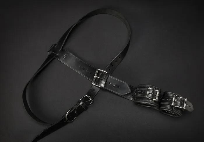 Shoulder to Wrist Restraint Leather DungeonBeds :::: Built Tough to Play Hard