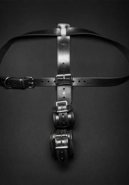Shoulder to Wrist Restraint Leather DungeonBeds :::: Built Tough to Play Hard